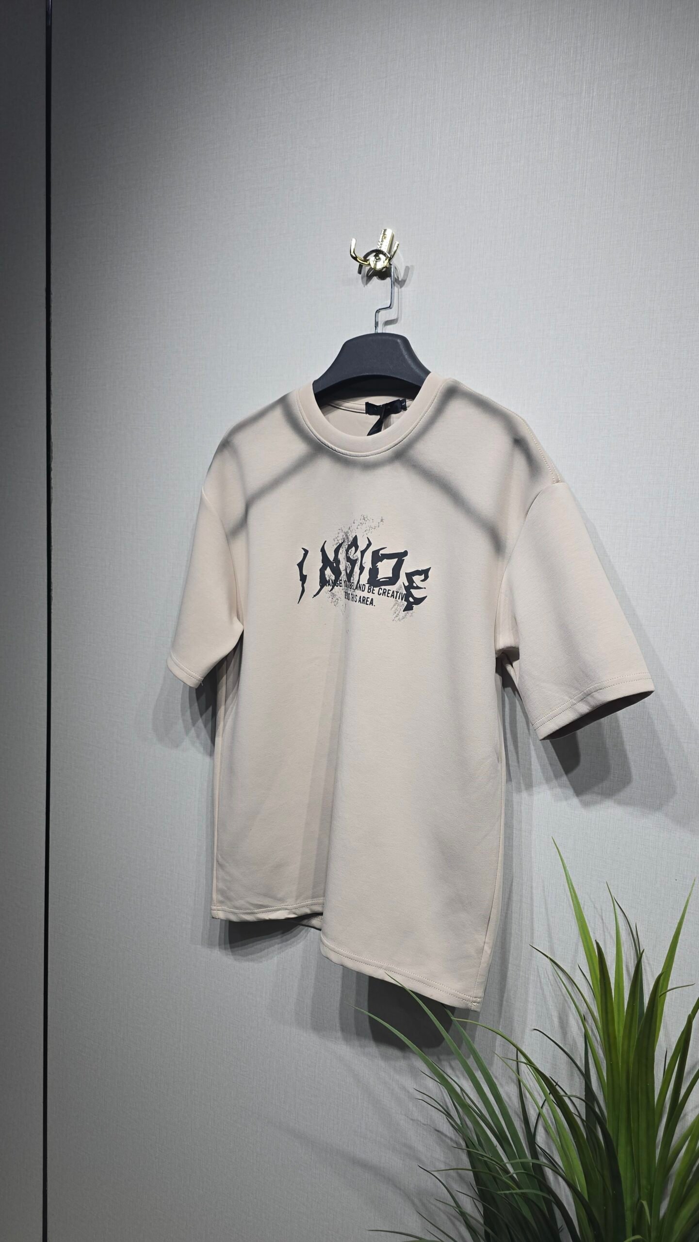 تيشرت لون بيج موديل فخم